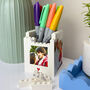 Personalised You And Me Lego® Brick Pencil Pot Desk Tidy, thumbnail 1 of 6