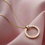 Personalised Gold Circle Necklace, thumbnail 1 of 8