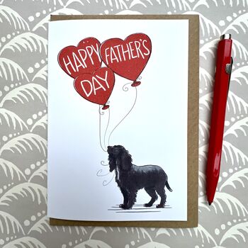 Working Cocker Spaniel Father's Day Card, 6 of 7