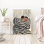 Modern Stripy Woman Art Print, thumbnail 3 of 3