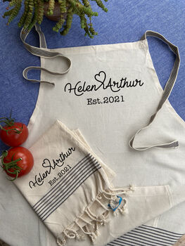 Personalised Apron And Tea Towels, Eid Gift, 4 of 11