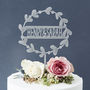 Personalised Floral Couples Cake Topper, thumbnail 7 of 8