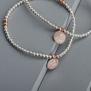 Sterling Silver Personalised Zodiac Charm Bracelet, 2 of 3