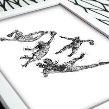 Goalkeeper Collage Print, 3 of 3