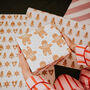 Personalised Christmas Gingerbread Man Wrapping Paper, thumbnail 4 of 9