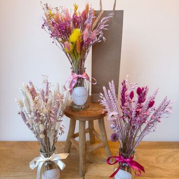 Pink Dried Flower Christmas Gift For Auntie, 4 of 4