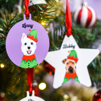 Personalised Christmas Decoration Elf Dogs, 12 of 12