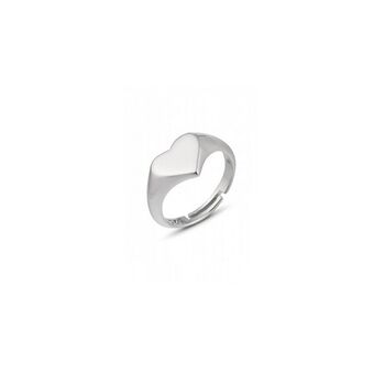 Heart Love Signet Ring In Sterling Silver, Gold Plated, 8 of 9