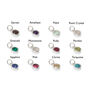 Birthstone Charm Necklace Sterling Silver, thumbnail 6 of 9