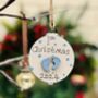 Baby's 1st Christmas Decoration Tree Bauble 2024, thumbnail 3 of 6