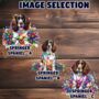 Personalised Springer Spaniel In Christmas Lights, thumbnail 2 of 10