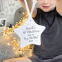 1st Xmas As A Big Brother Personalised Star Decoration, thumbnail 2 of 2