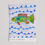 Catch Of The Day Art Print Fish Coastal Poster, thumbnail 3 of 9