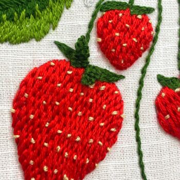 Strawberry Embroidery Kit, 7 of 12