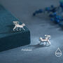Cat Pendant Necklace And Stud Earrings In Sterling Silver, thumbnail 2 of 12