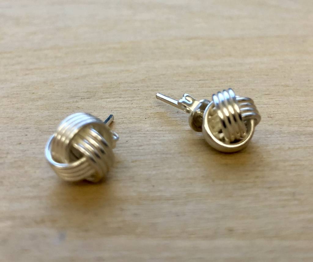 Love Knot Earrings Handmade In Sterling Silver By The London Earring ...