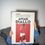 Amad Diallo Man Utd Football Poster, thumbnail 3 of 6