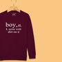 'Boy: Noise With Dirt' Definition Sweatshirt For Boys, thumbnail 9 of 11