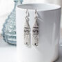 Silver Plated Tower Earrings, thumbnail 1 of 7