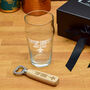 Gift Boxed Top Dad Pint Glass And Bottle Opener Set, thumbnail 2 of 4