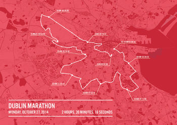 Personalised Dublin Marathon Poster, 5 of 11