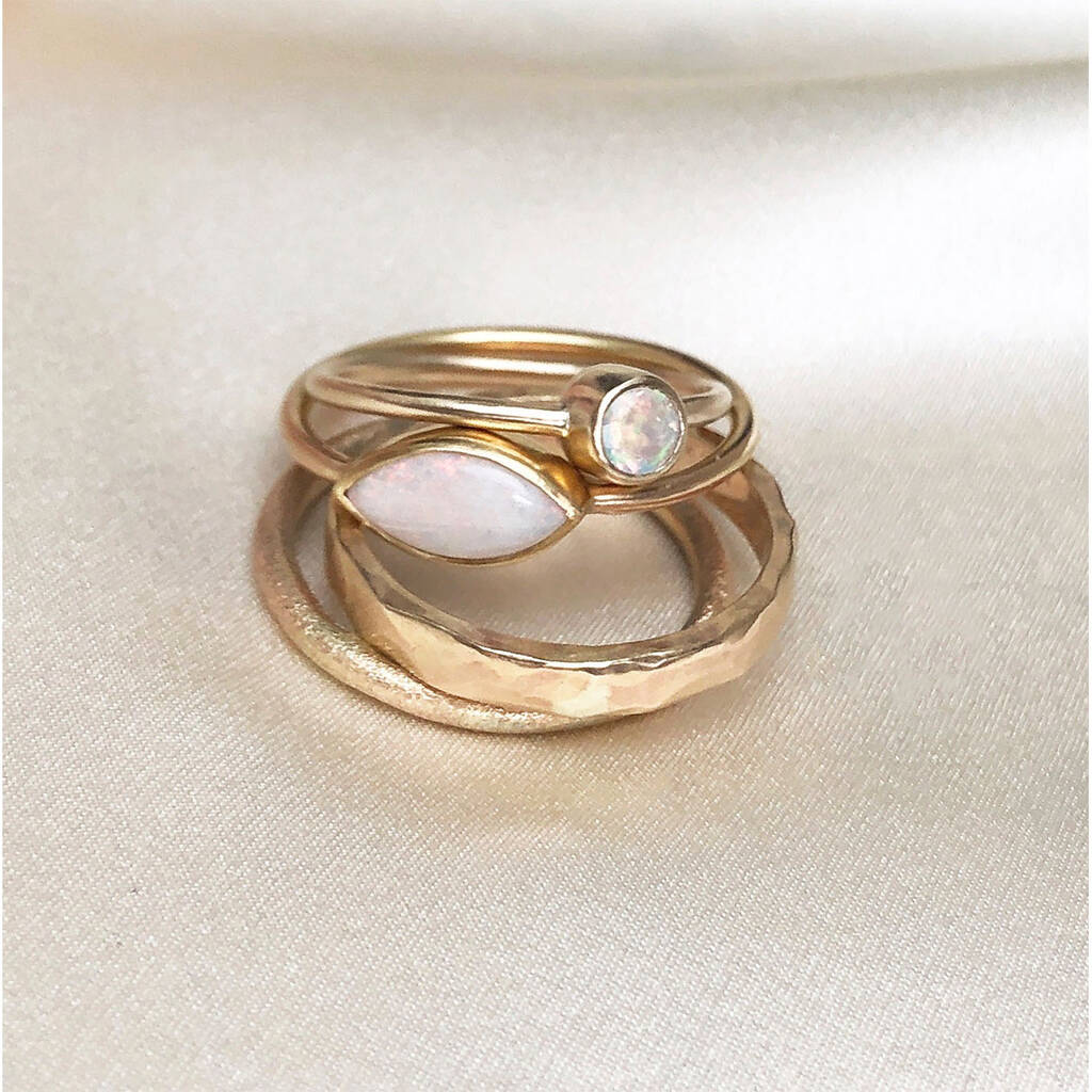 Frosted Gold Ring By Birgit Axters Jewellery | notonthehighstreet.com