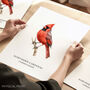 Northern Cardinal Bird Illustration Print, thumbnail 1 of 6