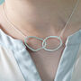 Handmade Sterling Silver Cloud Link Necklace, thumbnail 2 of 6
