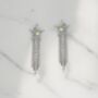 Celena Star Fringe Diamante Earrings, thumbnail 1 of 3