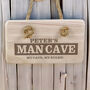 Personalised Man Cave Wooden Hanging Sign, thumbnail 5 of 5