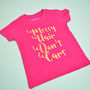 'Messy Hair Don't Care' Print Kids T Shirt, thumbnail 3 of 5