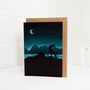 Stag Winter Mountain Card, thumbnail 2 of 3