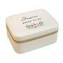 Personalised Wedding Travel Jewellery Box Gift For Bride, Bridesmaid And Mother Of The Bride, thumbnail 4 of 7