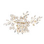 Flower Crystal And Pearl Hair Comb, thumbnail 1 of 3