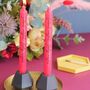 A Pair Of Christmas Candles In Red, thumbnail 3 of 5