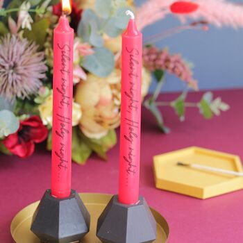 A Pair Of Christmas Candles In Red, 3 of 5