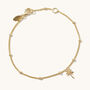 Palm Tree Bracelet Silver Or 18ct Gold Plated Vermeil, thumbnail 3 of 4