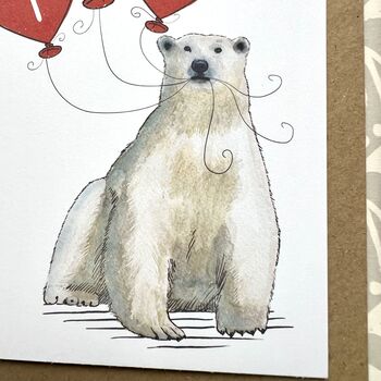 Polar Bear I Love You Valentine's Card, 3 of 3