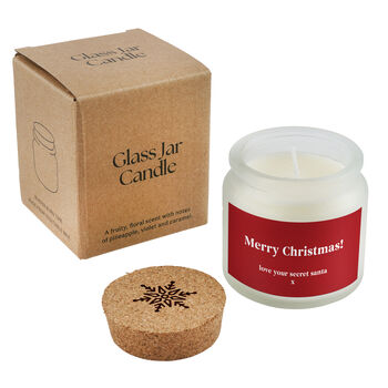 Merry Christmas Love Your Secret Santa Candle • Funny Holiday Candle • Christmas Gift • Secret Santa Gift • Festive Home Décor • Gift Boxed, 2 of 2