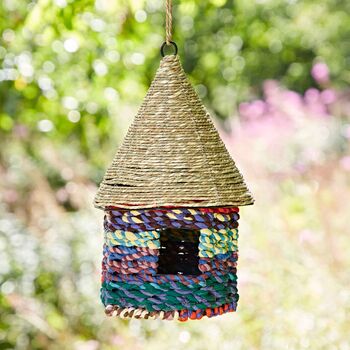 Octagonal Recycled Cotton Birdhouse, 5 of 10