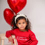 'My Daddy's My Valentine' Embroidered Sweatshirt, thumbnail 1 of 5