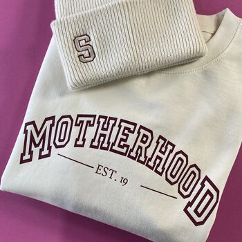 Personalised Motherhood Est. Year Sweatshirt, 4 of 6