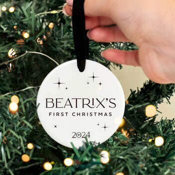 Personalised Baby's First Christmas Bauble, 10 of 10