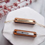 Personalised Name Wooden Bar Bracelet, thumbnail 6 of 7