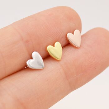 Sterling Silver Heart Earrings, 2 of 12