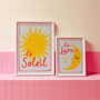 Set Of Le Soleil And La Lune Sun And Moon Wall Prints, thumbnail 1 of 11