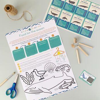 Children's Eco Activity Box: Brilliant Blue Whales, 3 of 11