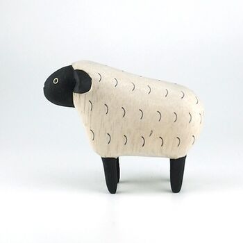 Handmade Wooden Animal Sheep, 2 of 2