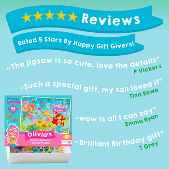 Personalised Mermaids Birthday Jigsaw Puzzle, 8 of 10