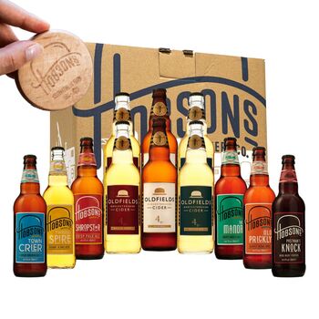 Hobsons Beer And Cider Gift Box With Bottle Opener, 2 of 7